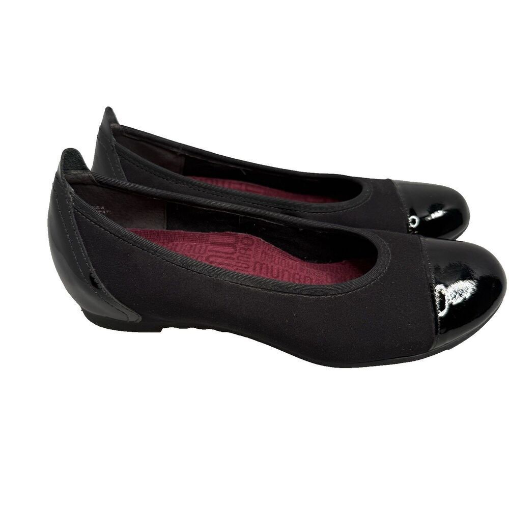 Munro Slip-On Loafer Shoes Size 6M Traveler Black Stretch Fabric Made In USA - Picture 2 of 16